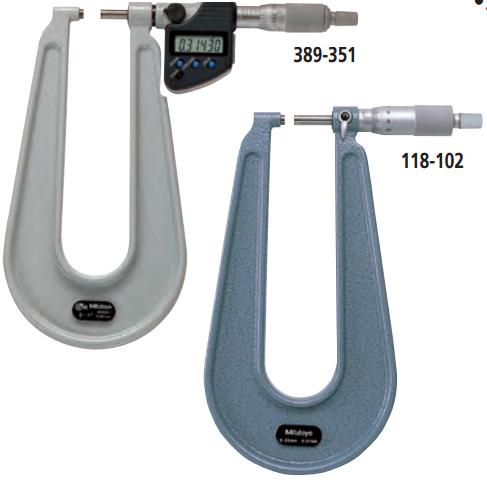 日本三豐Mitutoyo 389/118系列U型板材千分尺